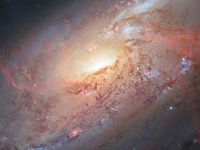 Galaxy M106′s spiral arms.