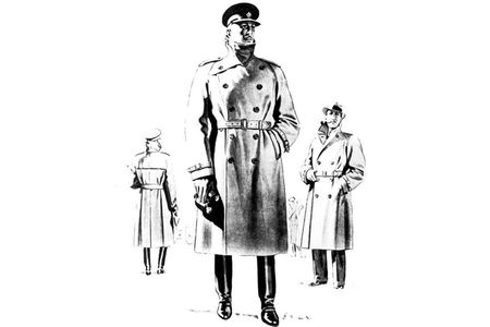 Aquascutum, stemming from Latin for "water" and "shield," was a leading trenchcoat manufacturer.