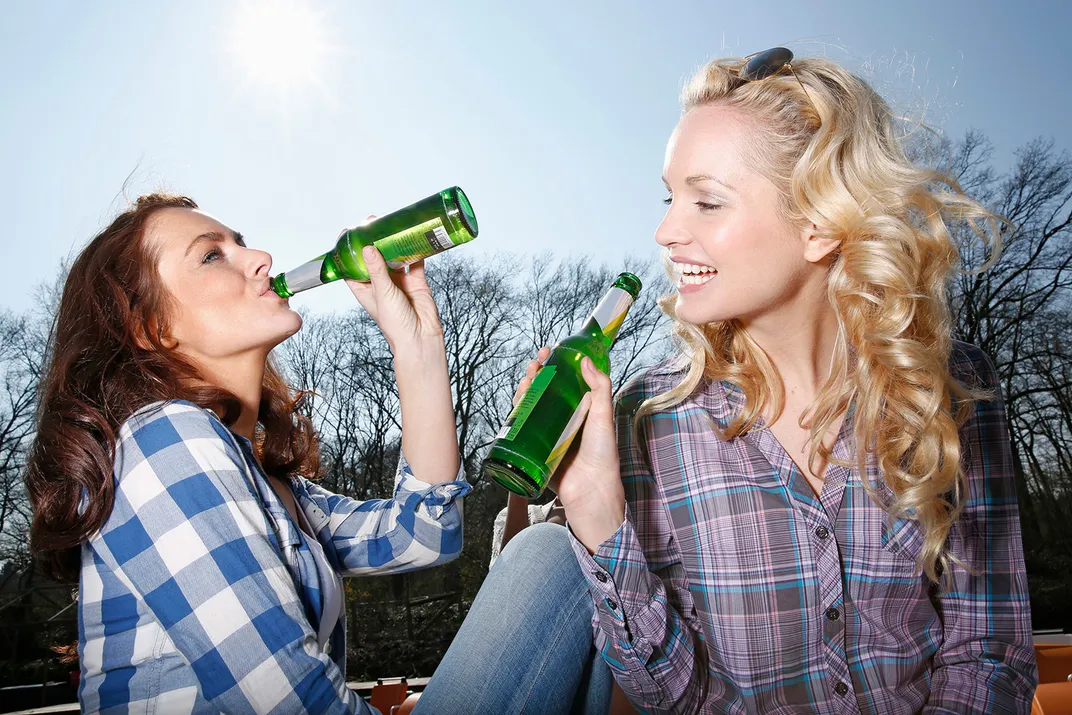 Women Drinking Beer