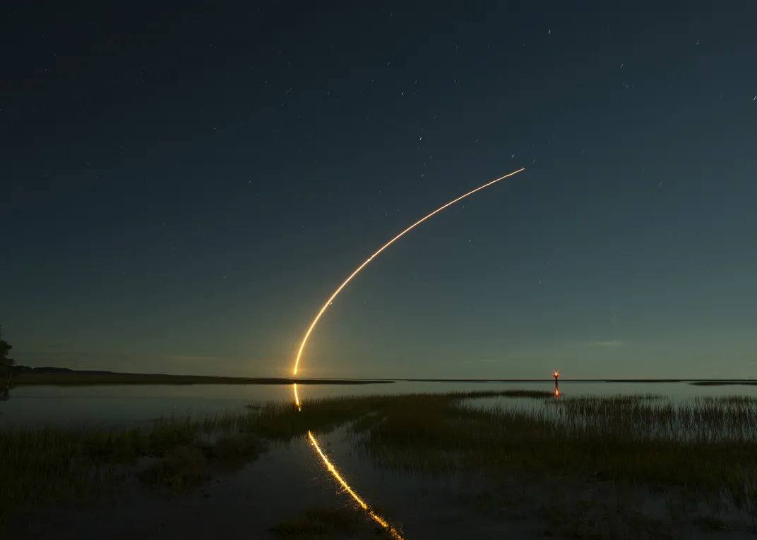 4 - Oct. 2,2020 launch of Northrop Grumman’s Antares rocket and Cygnus cargo spacecraft from the Mid-Atlantic Regional Spaceport at NASA’s Wallops Flight Facility near Chincoteague Island in Virginia. Cygnus is loaded with nearly 8,000 pounds of cargo for