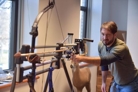 Metin Eren recreates ancient arrowheads to see how they respond when fired with bows like this