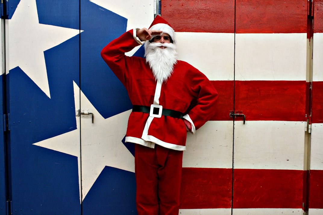 Patriotic Santa Claus