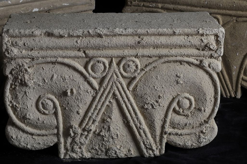 Ancient column head from Jerusalem