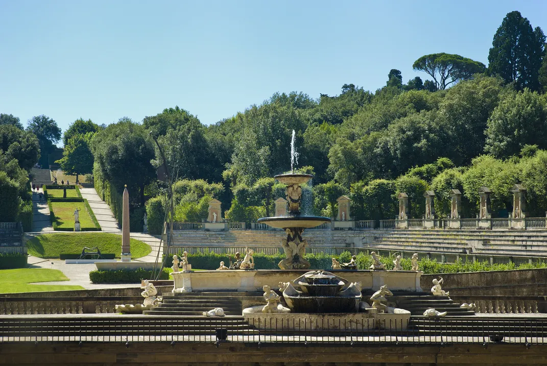 The Boboli Gardens, outside the Pitti Palace