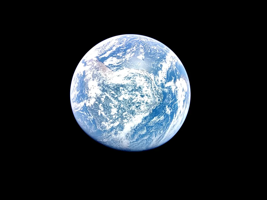 A "Blue Marble" shot of the Earth