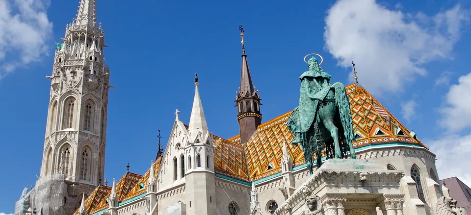  The Matthias Church, located on the Pest side of Budapest 