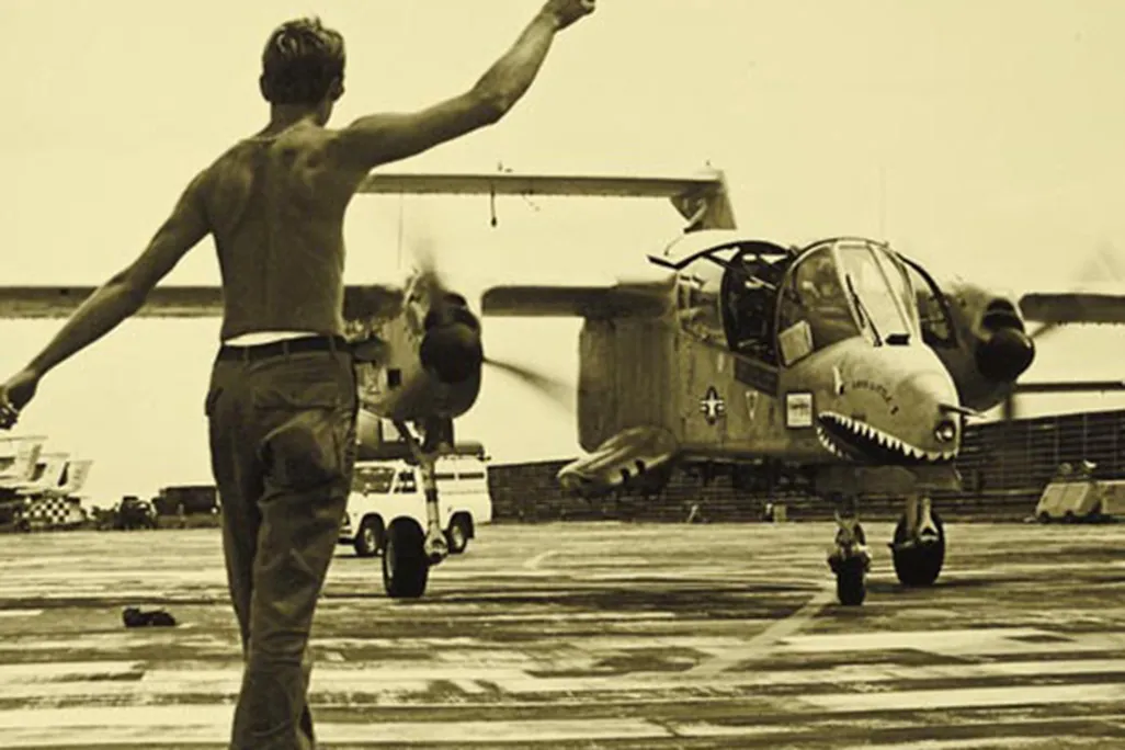 A Bronco returns to Udorn Air Base Thailand.