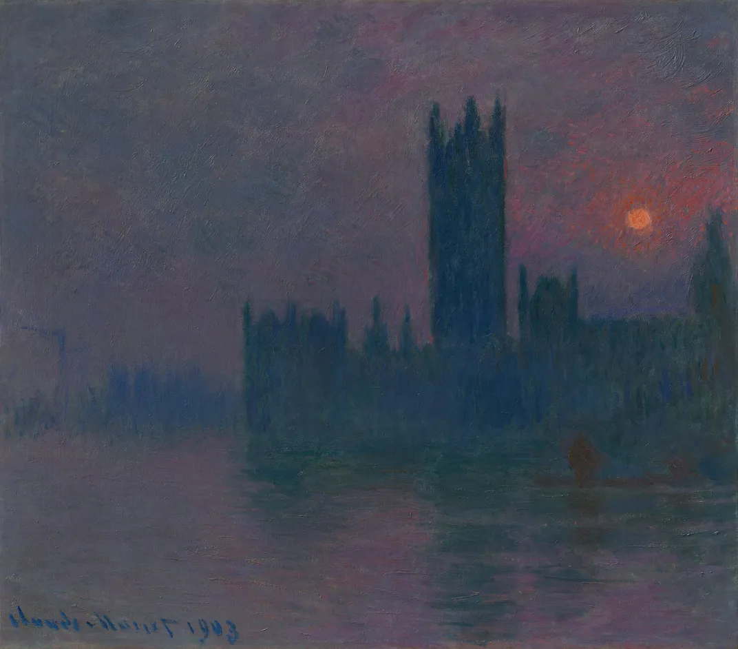 Claude Monet, Houses of Parliament, Sunset,