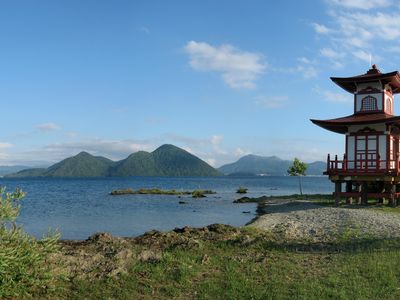 Residents of a village on the main island Hokkaido (pictured) didn't realize one of the small, uninhabited islands, Esanbe Hanakita Kojima, off the coast near them had vanished completely. 