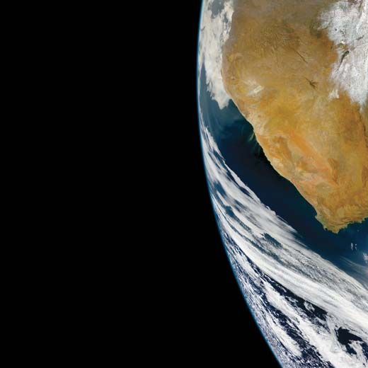 South Africa as seen from the OrbView 2 satellite