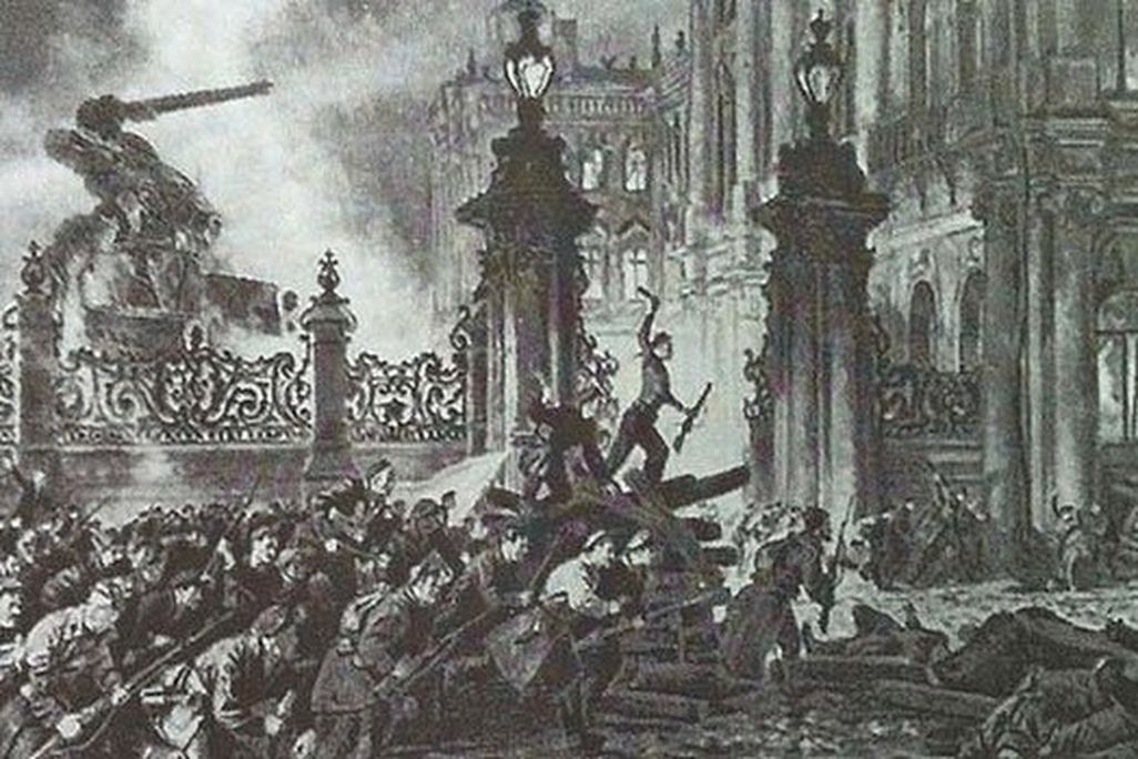 Killer robots storm the Winter Palace.