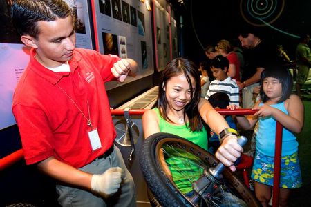 The "How Things Work" gallery is full of hands-on demonstrations on the principles of flight. 