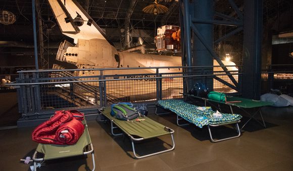 Smithsonian Sleepover at the National Air and Space Museum's Udvar Hazy Center (Smithsonian Associates)