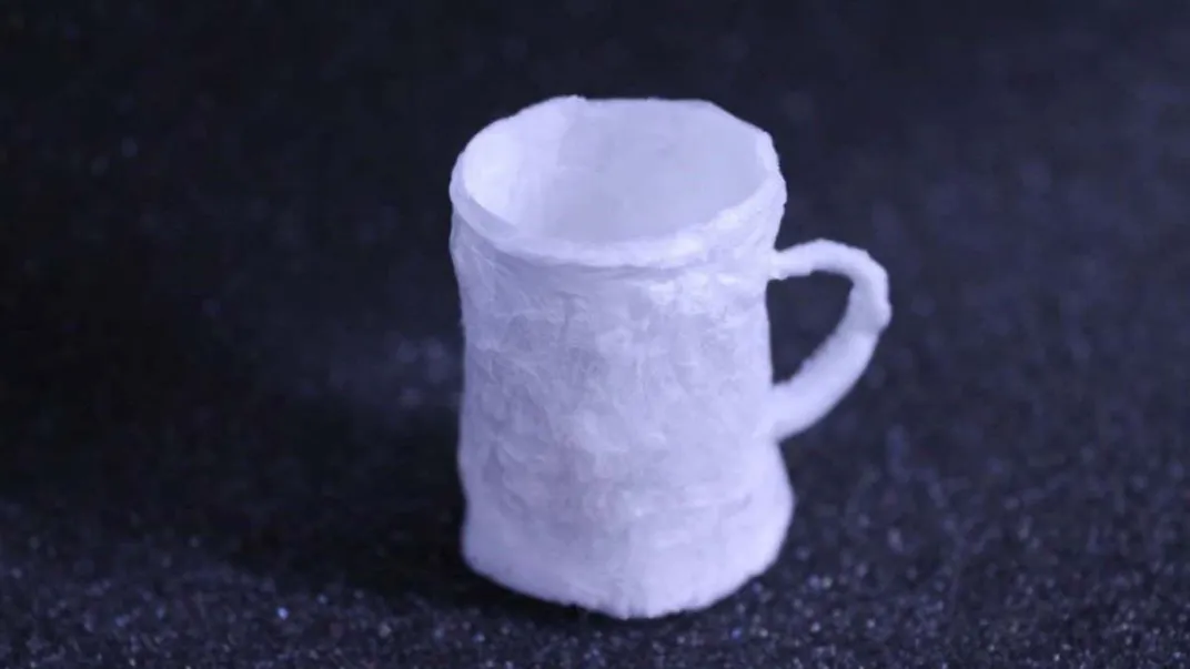 An image of a white mug made from bioplastic