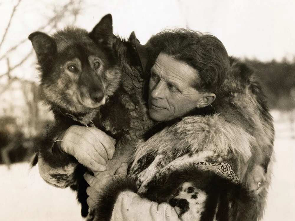 Togo and his owner, musher Leonhard Seppala, in 1927