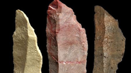 Small stone blades from South Africa dating to 71,000 years ago may be the earliest evidence of bow and arrows.