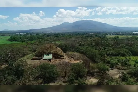 Construction of the pyramid, which stood 43 feet tall and roughly 130 feet wide, began within 5 to 30 years of the Tierra Blanca Joven eruption.