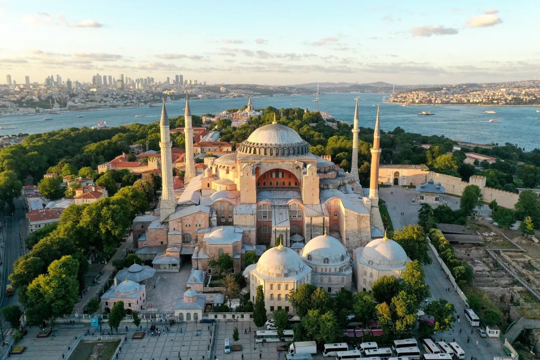 Aerial view of Hagia Sophia