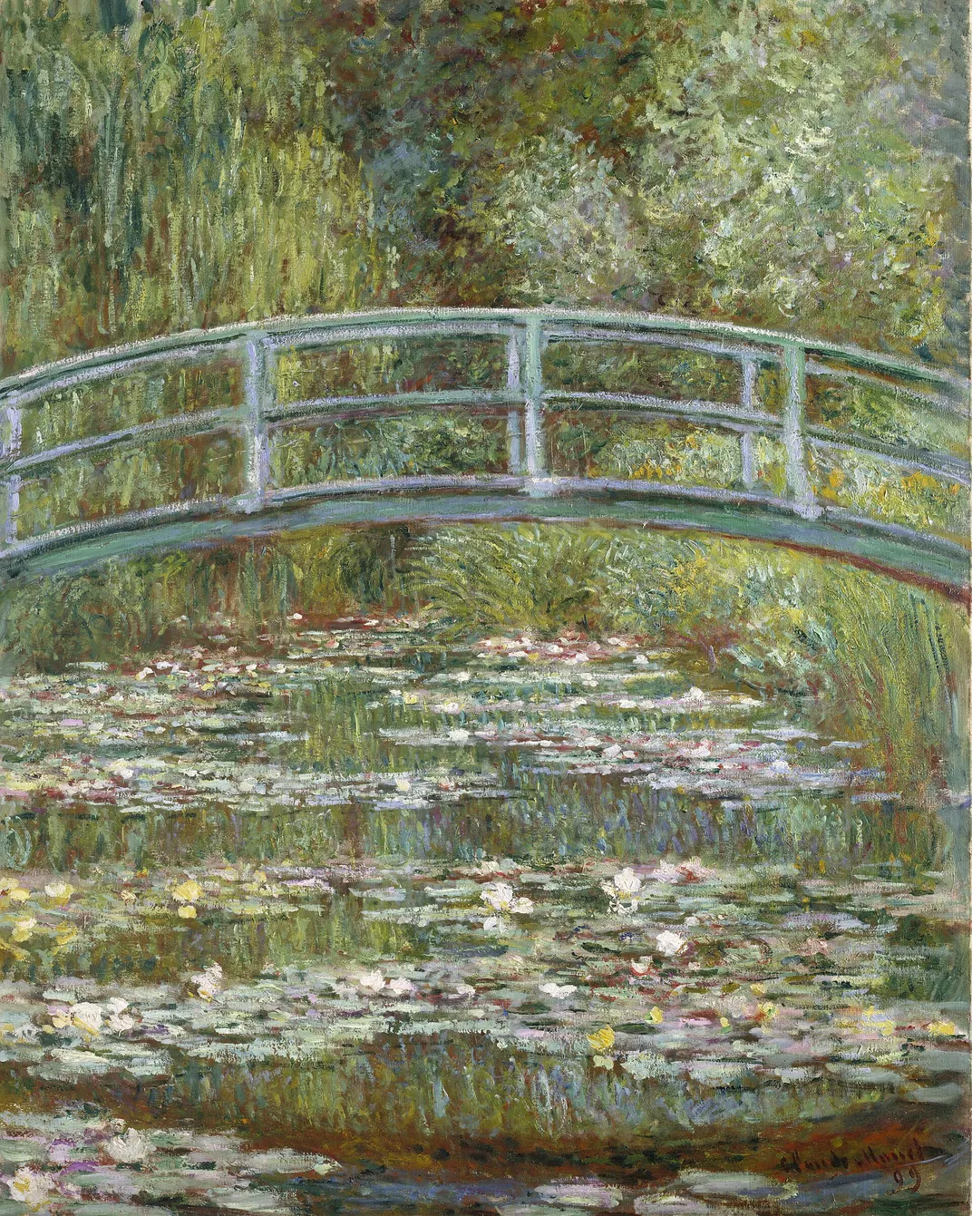 An 1899 Monet painting of water lilies