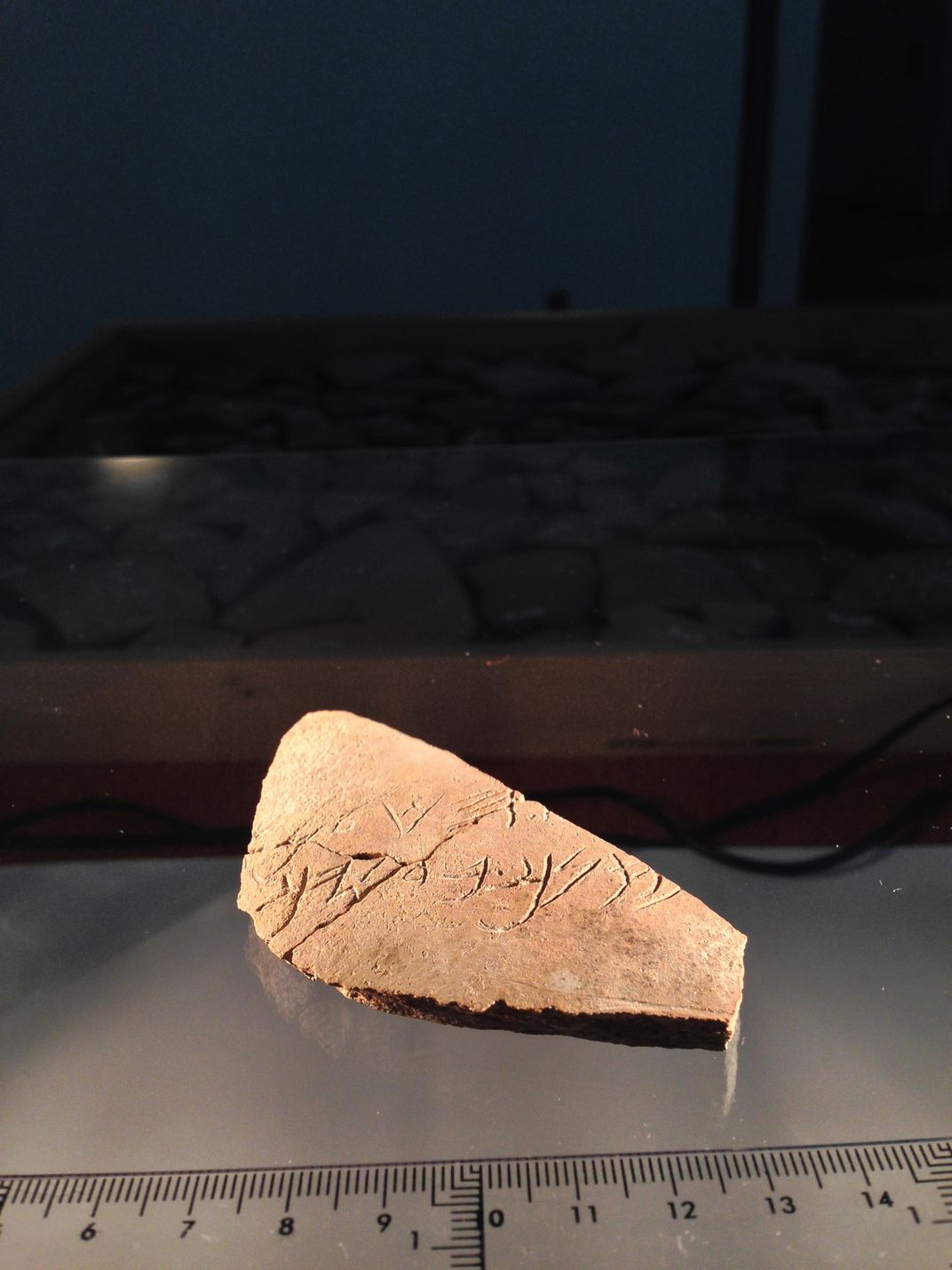 Inscribed pottery shard