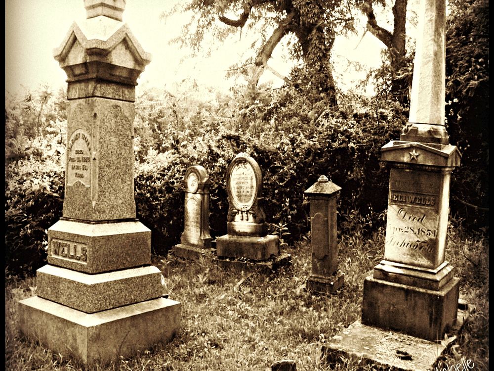 Mortality this picture was taken in an old cemetery right beside the