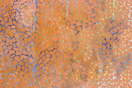 Alma Thomas, Autumn Leaves Fluttering in the Breeze, 1973, acrylic on canvas, 40 x 50 in., Smithsonian American Art Museum, Bequest of the artist, 1980.36.9