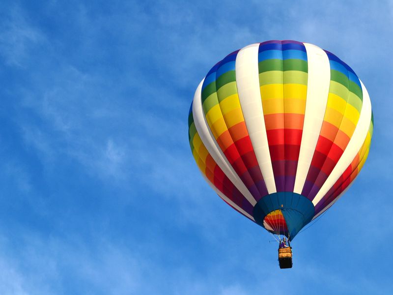 A rainbow hot air balloon | Smithsonian Photo Contest | Smithsonian ...