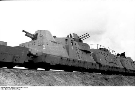 A German armored train