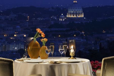 View of St. Peter's Basilica from La Pergola.