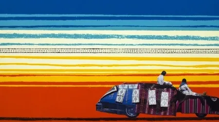 Wendy Red Star, enit, 2010. Lithograph on paper with archival pigment ink photograph.