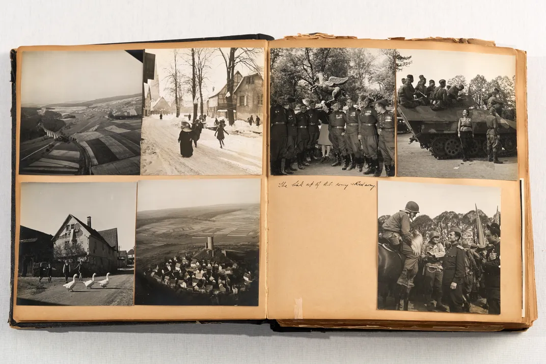 Photos of Soviet and American soldiers