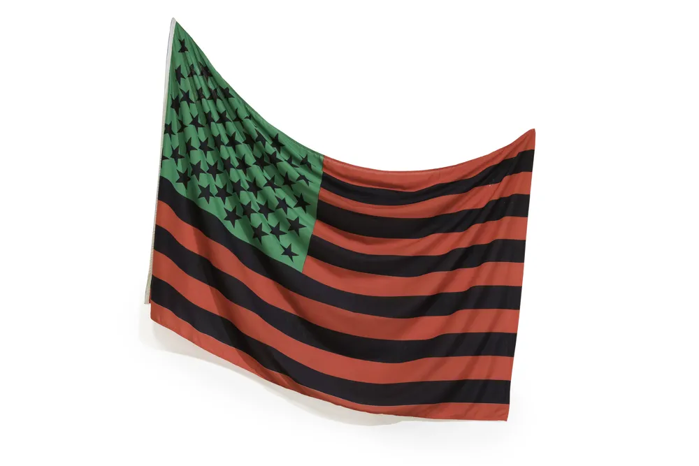 African American Flag by David Hammons, 1990