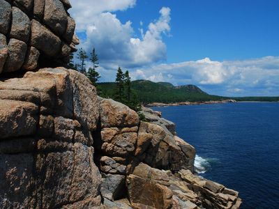 A clear day at Acadia National Park in Maine.