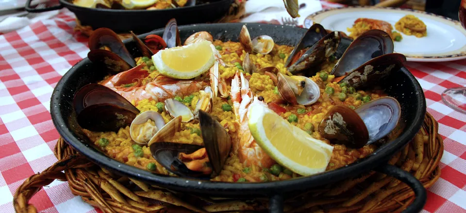  Traditional Spanish culinary delights include seafood paella 