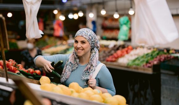 Chef Danielle Renov offers up festive Hanukkah ideas from her new cookbook during a Smithsonian Associates Streaming program on December 6. (Moshe Wulliger)