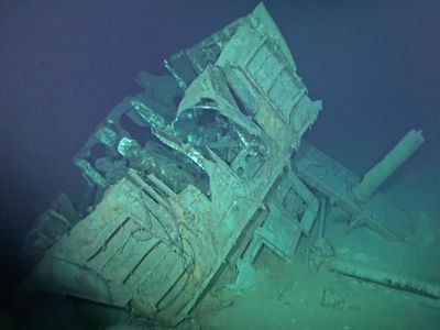 Researchers suspect the wreck is all that remains of the U.S.S. Johnston, a naval destroyer sunk during the Battle off Samar in October 1944.