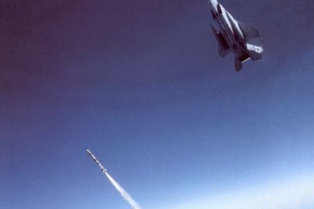 On September 13, 1985, Major Doug Pearson made history when he destroyed a satellite with a missile launched from his F-15.