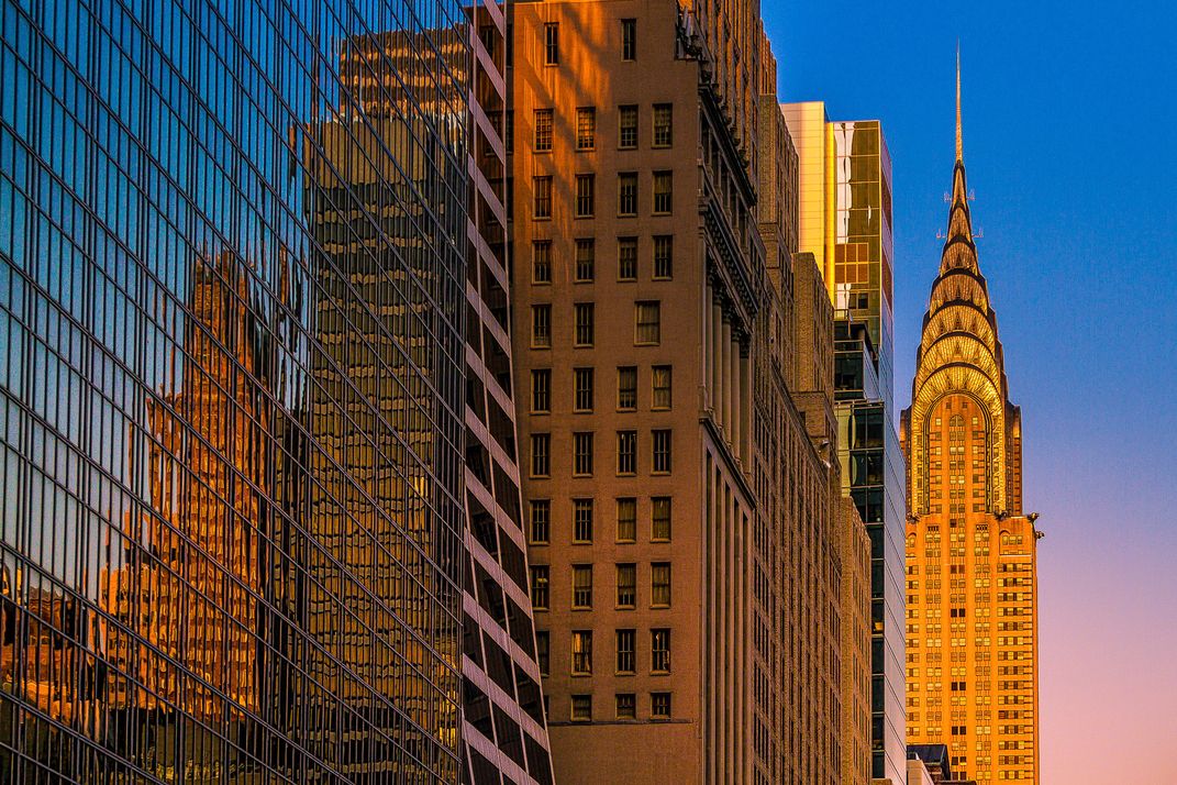 Chrysler building at sunset, NYC Smithsonian Photo Contest