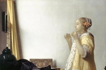 Johannes Vermeer, "Woman with a Pearl Necklace," c. 1662-65