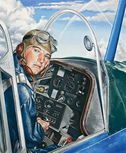 tom lea pilot portrait