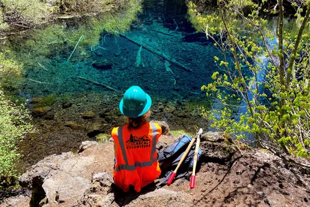 Participants in First Nature Tours help mitigate damages from wildfires in Central Oregon.