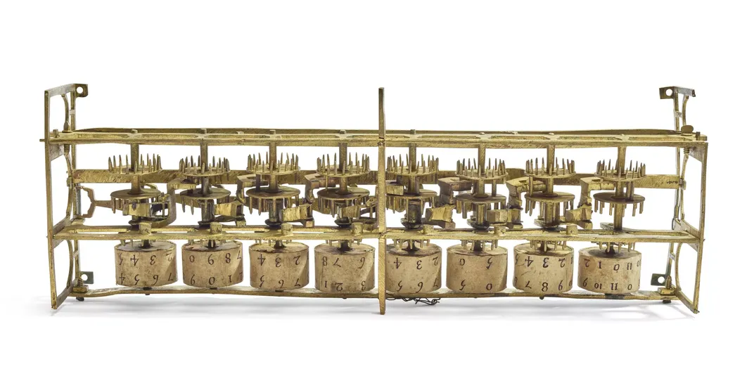 The internal components of the Pascaline