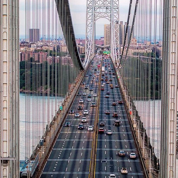 Aerial George Washington Bridge thumbnail