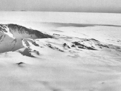 The tip of Antarctica’s Mount Sidley, part of the Executive Committee Range.