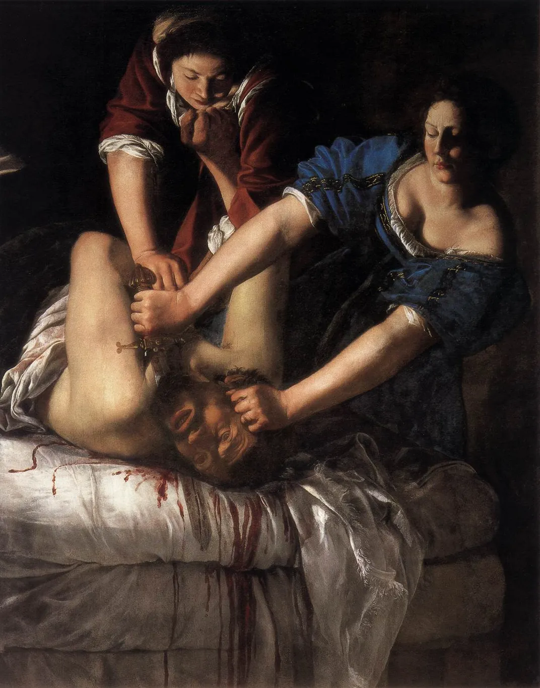 Judith Slaying Holofernes, a Gentileschi painting housed at the Museo di Capodimonte in Naples, Italy