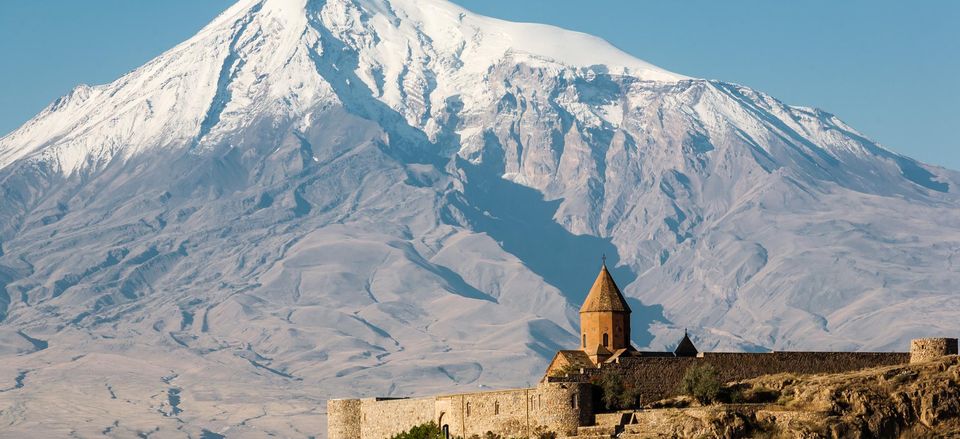  Khor Virap Monastery, amid the Arat Mountains, Armenia 