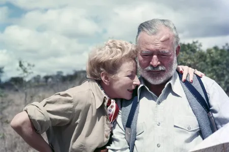 Ernest Hemingway and his wife, Mary Welsh, on a trip to Kenya in 1952