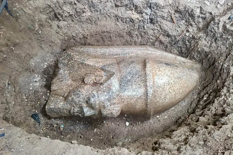 Authorities think one of the statues might have originally stood nearly 28 feet tall.