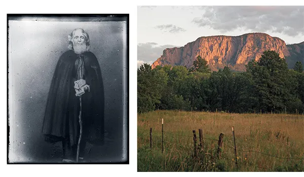 Hermit and New Mexico landscape Diptych