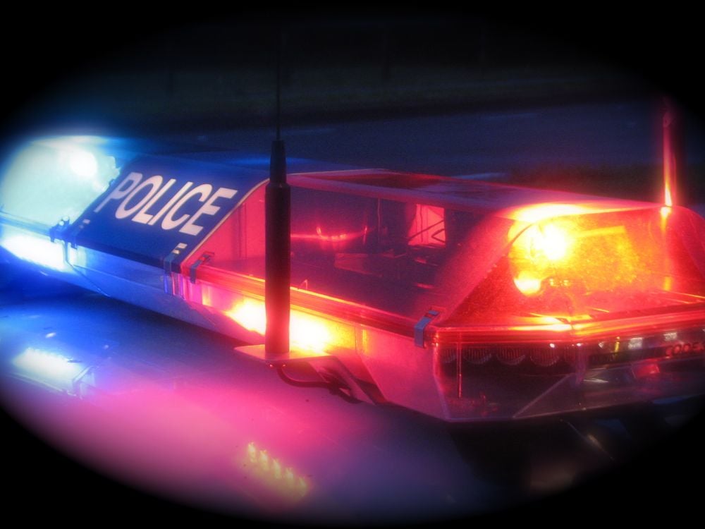Police car lights